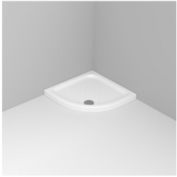 Ντουζιέρα Ημικυκλική Λευκή Πορσελάνης Gemma2 Dolomite D130701 80x80x7,0